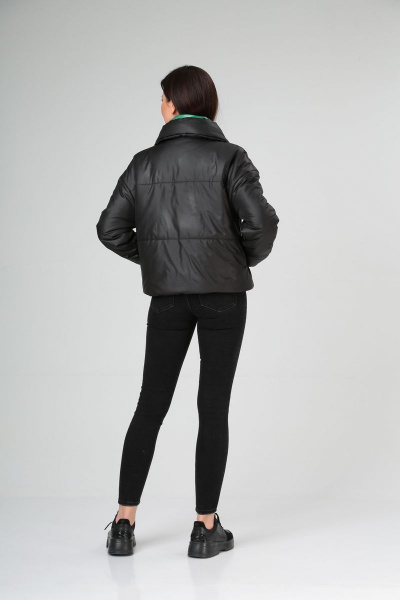 Куртка Диомант 1601 черный+зеленый - фото 5