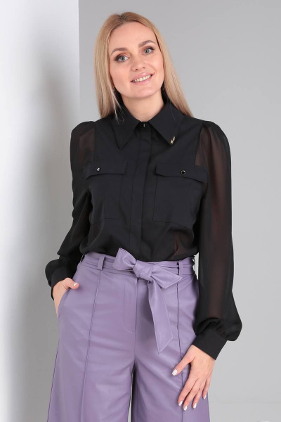 Блуза Viola Style 1144 черный - фото 1