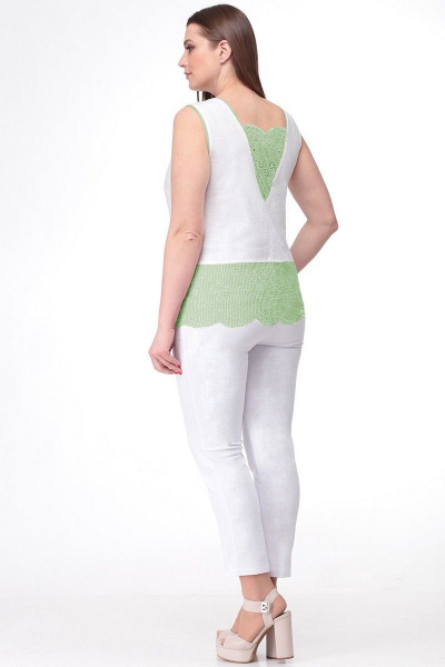 Блуза, брюки LadisLine 1099 зеленый - фото 3