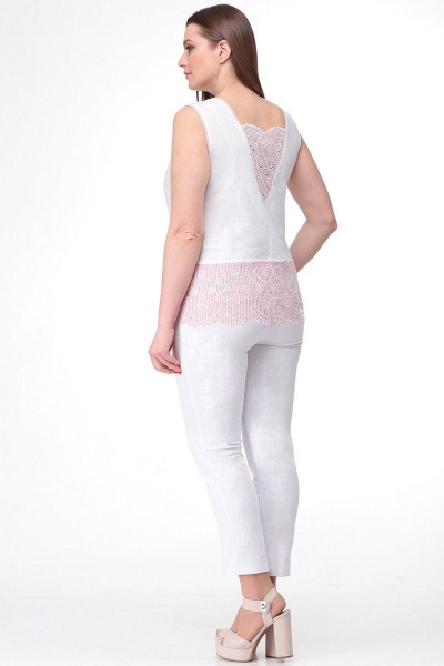 Блуза, брюки LadisLine 1099 розовый - фото 2