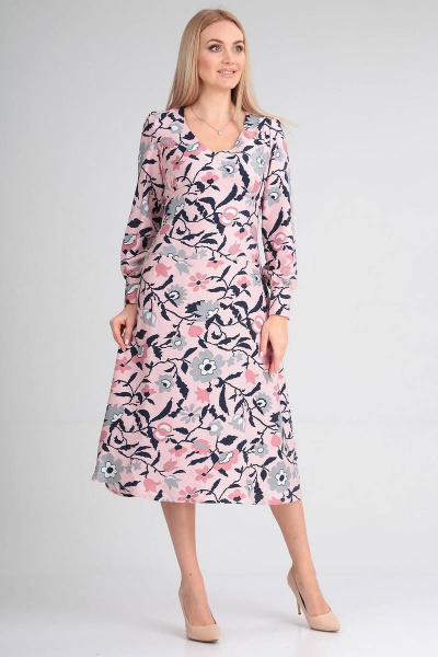 Платье FloVia 4007 розовый - фото 1