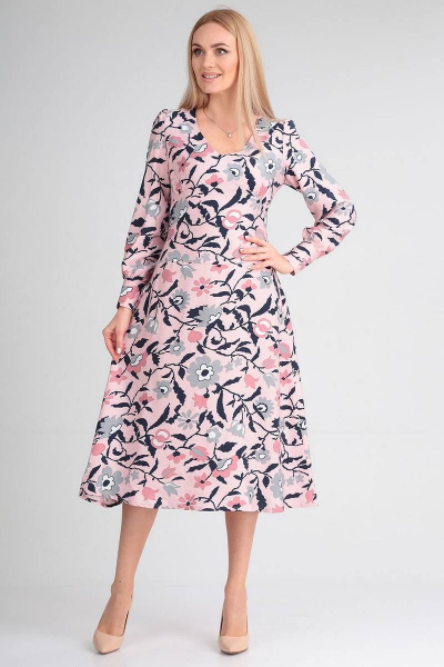 Платье FloVia 4007 розовый - фото 2