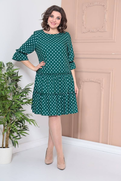 Платье Moda Versal П2328 зеленый - фото 4