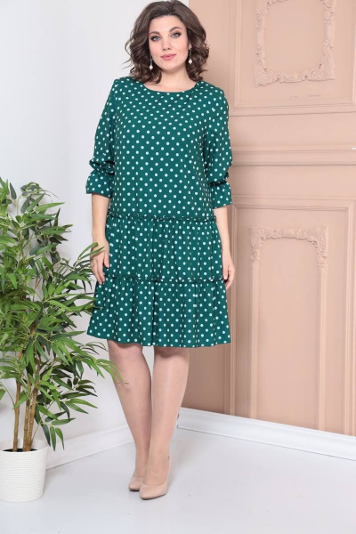 Платье Moda Versal П2328 зеленый - фото 3