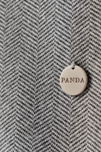 Блуза Панда 62340w серый - фото 3