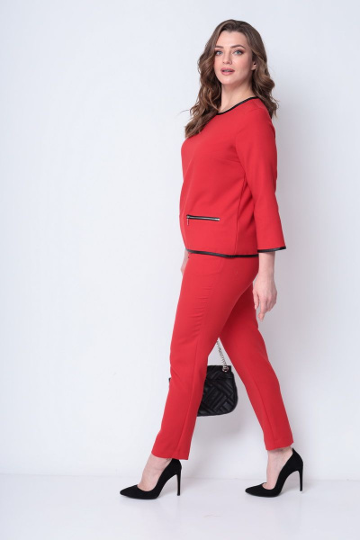 Блуза, брюки Michel chic 1272 красный - фото 3