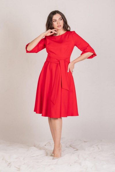 Платье Angelina 410 красный - фото 1