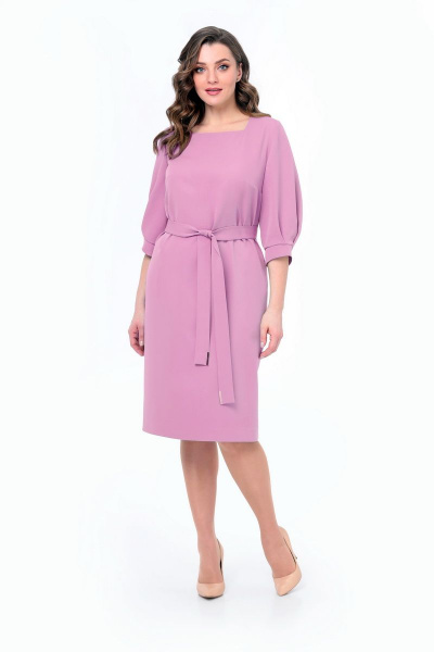 Платье Мишель стиль 1030 сиренево-розовый - фото 4