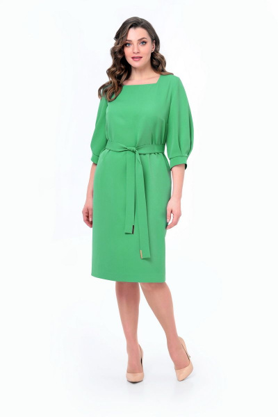 Платье Мишель стиль 1030-1 зеленый - фото 1