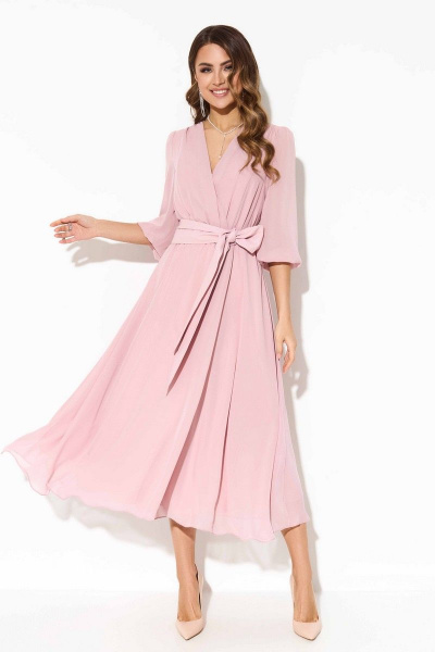 Платье TEZA 3736 пыльно-розовый - фото 1