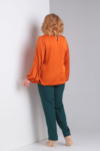 Блуза, брюки Диомант 1392 оранж - фото 2