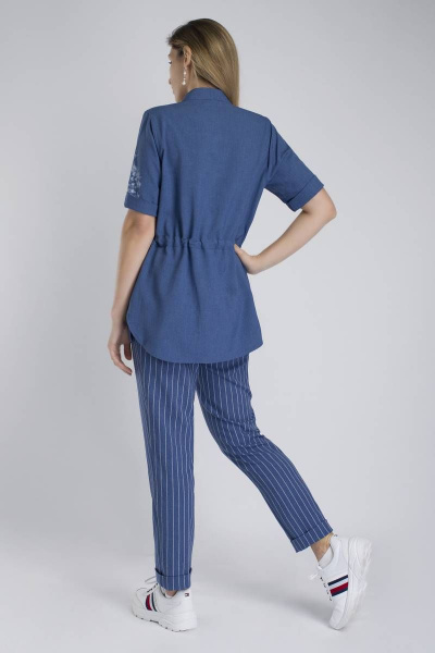 Блуза, брюки Effect-Style 815 светло-синий - фото 2