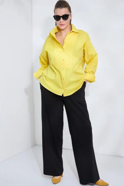 Рубашка SOVA 11101 желтый - фото 3