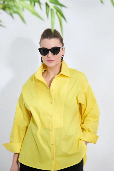 Рубашка SOVA 11101 желтый - фото 1