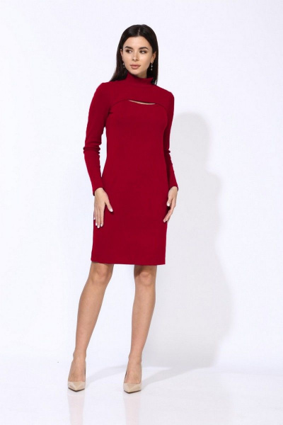 Платье Faufilure С1226 красный - фото 1