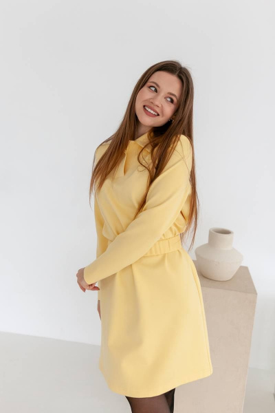Платье KRASA - Danaida 292-22 желтый - фото 2
