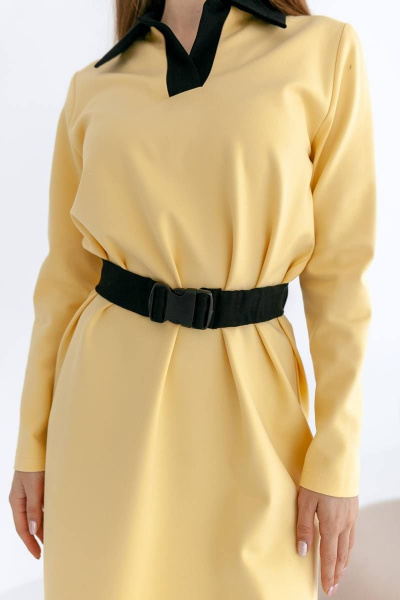 Платье KRASA - Danaida 292-22 желтый_с_черным - фото 2