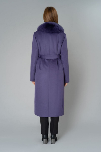 Пальто Elema 6-9024-1-170 фиолетовый - фото 3