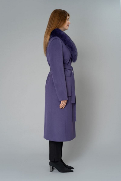 Пальто Elema 6-9024-1-170 фиолетовый - фото 2
