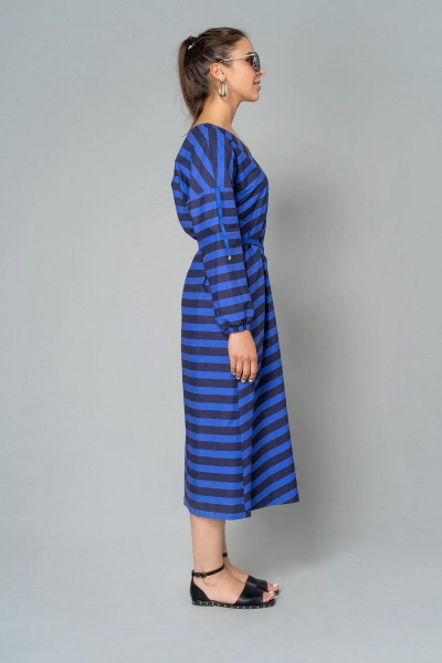 Платье Elema 5К-9743-1-164 полоска/синий - фото 2