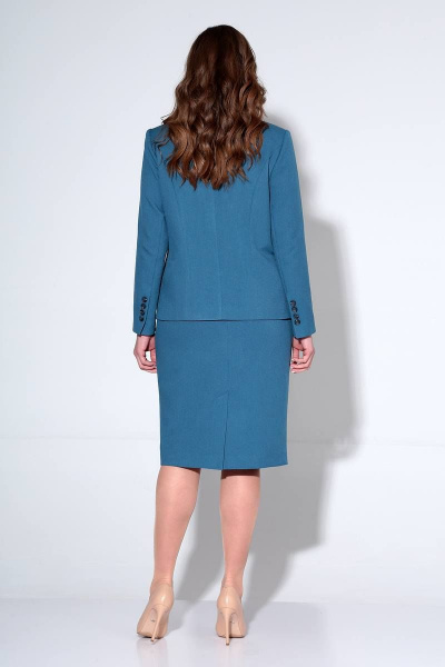 Жакет, юбка Liona Style 812 синий - фото 4