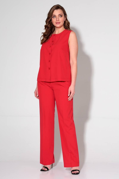 Блуза, брюки Liona Style 828 красный - фото 1