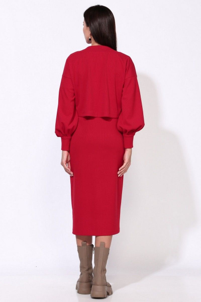 Блуза, платье Faufilure С1334 красный - фото 4