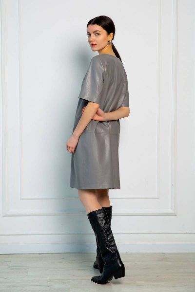 Платье Ivera 1070 серый - фото 4