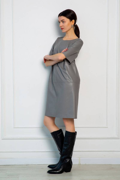 Платье Ivera 1070 серый - фото 3