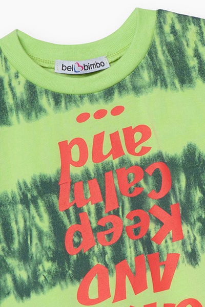 Майка, шорты Bell Bimbo 210527 салат/т.синий - фото 3