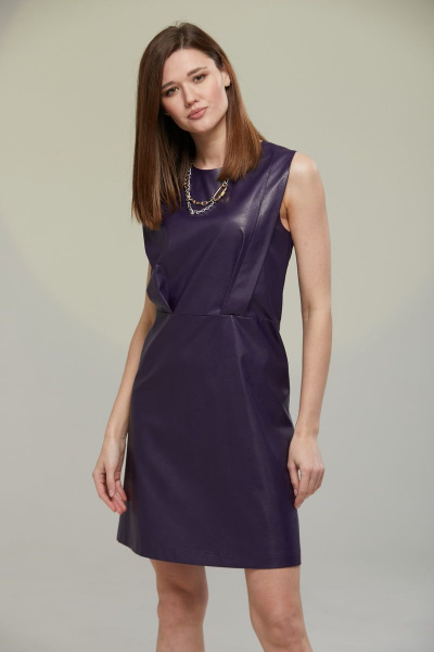 Платье Luna 027 фиолетовый - фото 1