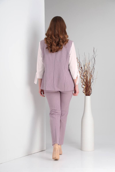 Блуза, брюки, жилет Verita 2152 фиолет - фото 4