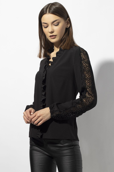 Блуза VIZAVI 652 черный - фото 2