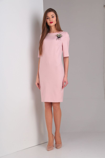 Платье Basagor 447 розовый - фото 1