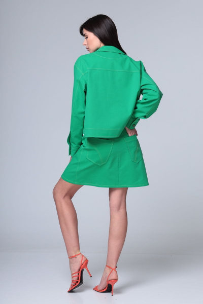 Куртка, юбка ALEZA 1069 зеленый - фото 4