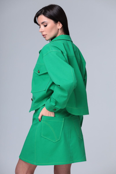 Куртка, юбка ALEZA 1069 зеленый - фото 3
