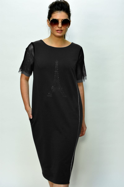 Платье Faufilure С819 черный - фото 1