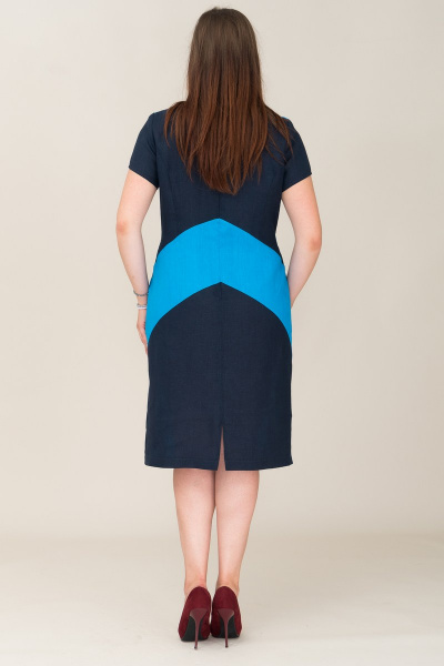 Платье Ружана 257-2 темно-синий - фото 4