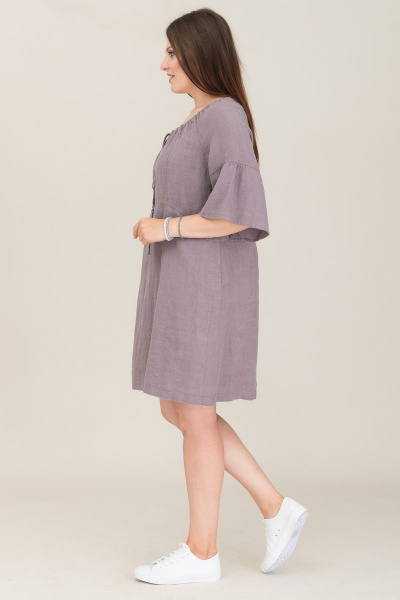 Платье Ружана 360-2 серый - фото 4