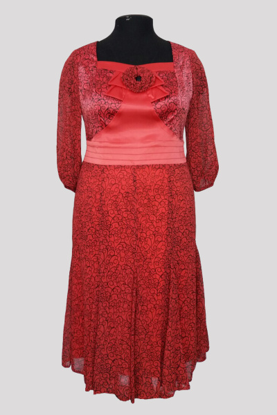 Платье Pama Style 535 красный - фото 1