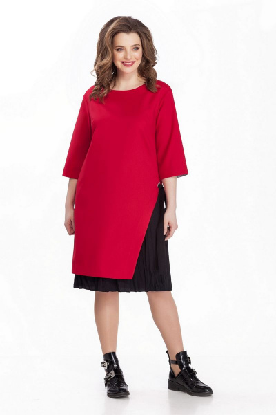 Платье TEZA 129 красный - фото 1