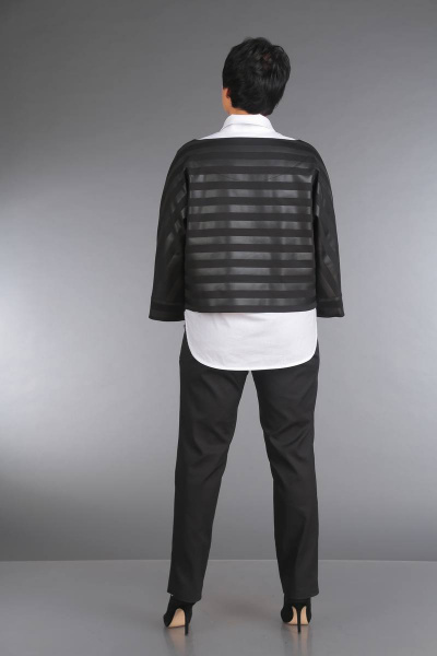 Брюки, джемпер, рубашка ZigzagStyle 290 черный/полоска - фото 3