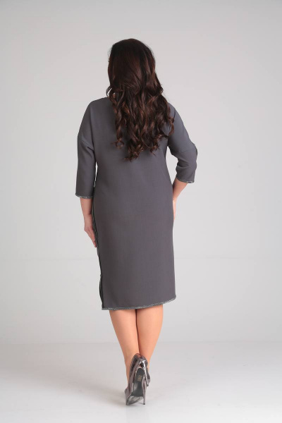 Платье SVT-fashion 492 серый - фото 2