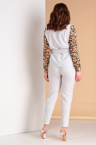 Блуза, брюки Liona Style 685 жемчуг - фото 2