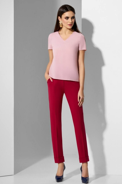 Блуза, брюки, жакет Lissana 3626 розовый_павлин - фото 4