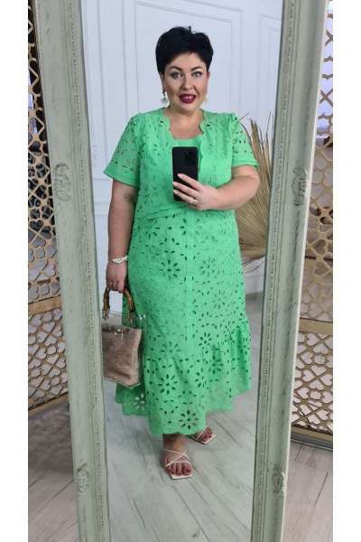 Платье Vittoria Queen 15023 зеленый - фото 4