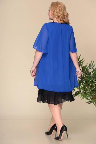 Платье Romanovich Style 1-2231 васильковый\черный - фото 5