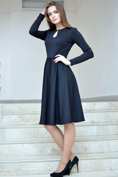 Платье Atelero 1016 черный - фото 2