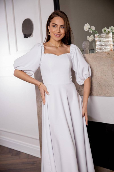 Платье Daloria 1815R белый - фото 8