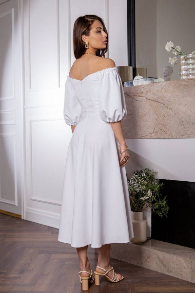 Платье Daloria 1815R белый - фото 3